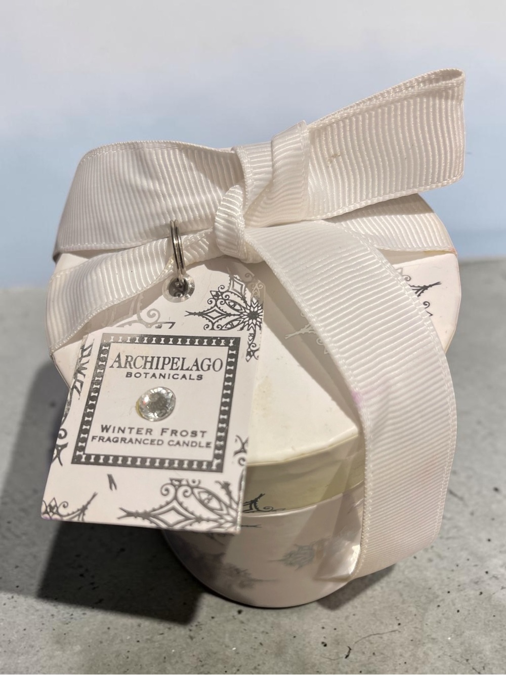 Winter Frost Scented Candle - White